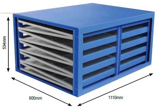 Hybrid Supreme activated carbon filter box - Ø6.4mm 55 pcs